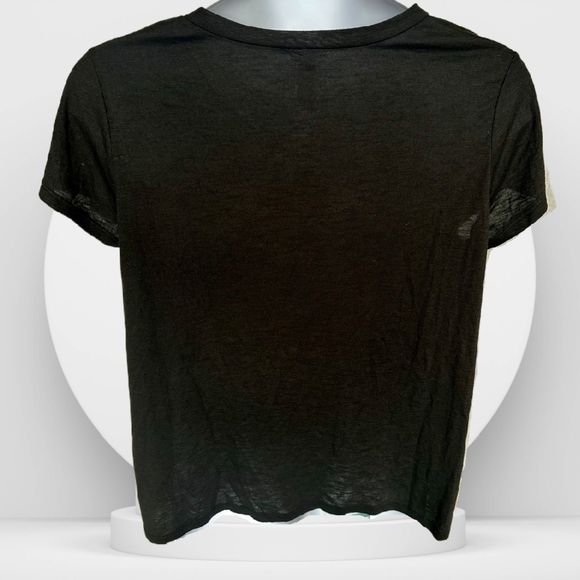 3 for $15 Black Lace-Up Neckline Print Tee "Love" Juniors Plus Size XXXL- 21 - Picture 2 of 4